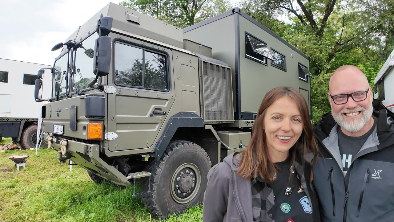 WOHNMOBILE in DEUTSCHLAND mit Thea und Markus 🩸 Im MAN HX60 um die Welt. Campervan fürs Leben.
