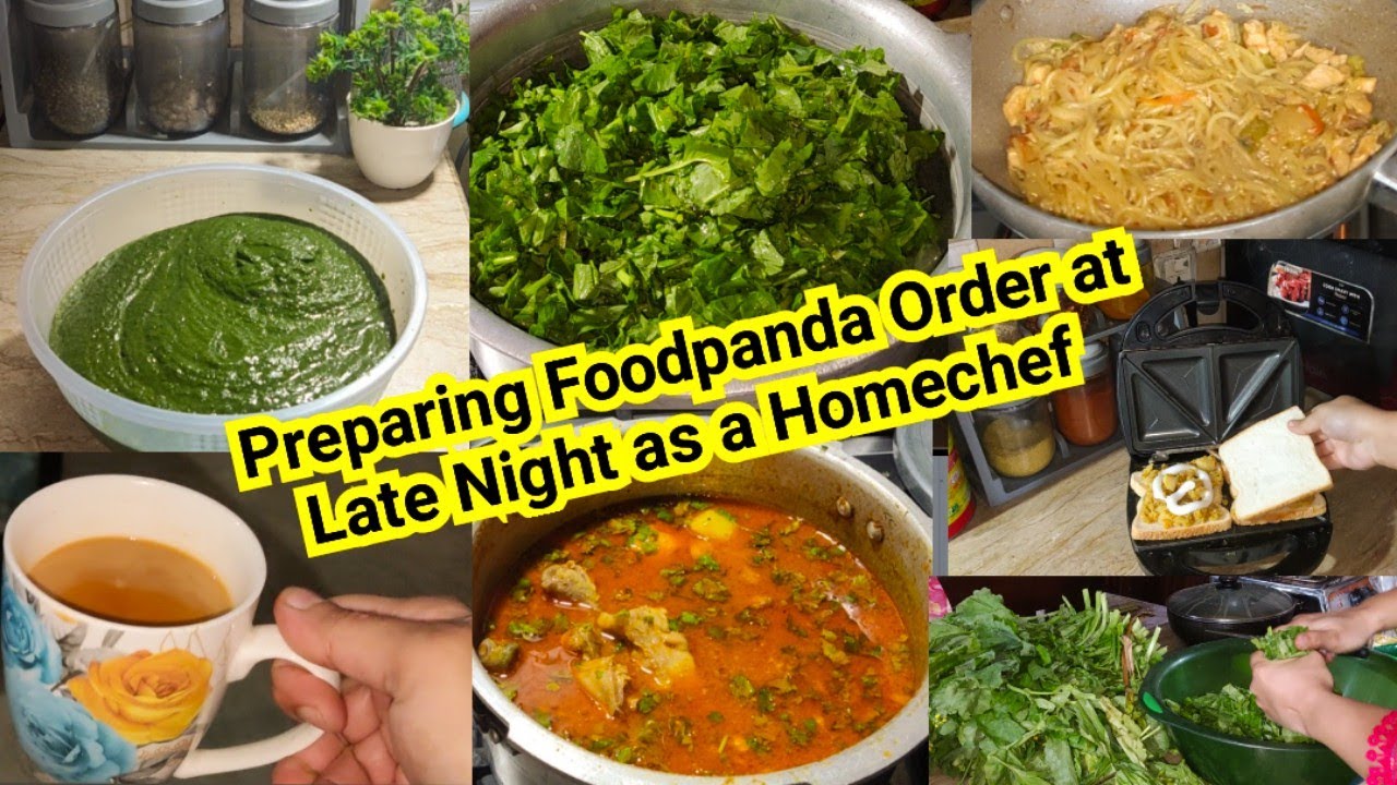 Foodpanda Order at Late night|Home Restaurant ke lye bnaya Aloo Gosht|Serson Ka Saag lai|Sonia Vlogs