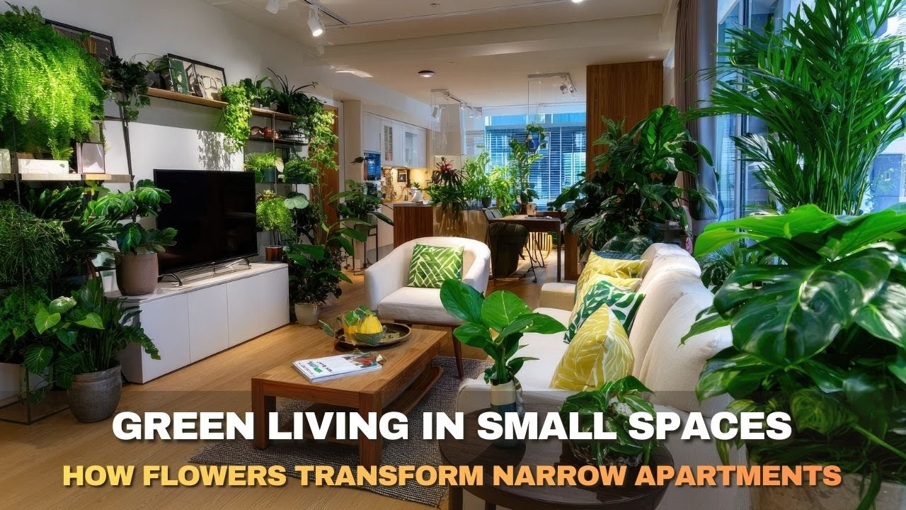 Small Apartment, Big Green Impact with flowers