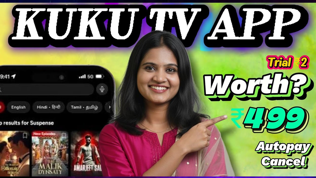 Kuku TV App Review | Free Trial & Autopay Cancel Full Guide | Dtech Tamil