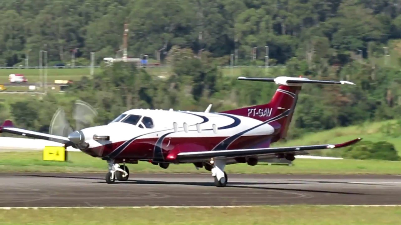 Pilatus PC12 Dcolagem /TBM700N /C208 e Pouso King B200  Com Audio-Aeroporto De Jundiaí-SP