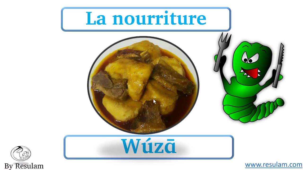 Les mets Bamilekes (camerounais) avec noms en fe'efe'e (nufi)