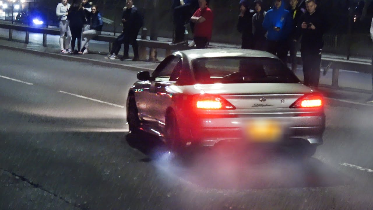 Tuner Cars Leaving a Car Show - POLICE EVERYWHERE!