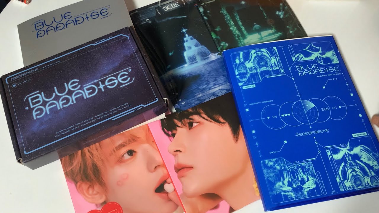 너무 예쁘다 ×230710 | 제로베이스원 미니 5집 BLUE PARADISE 앨범 언박싱 & 소개 | ZEROBASEONE MNI 5TH  ALBUM UNBOXING 🌹