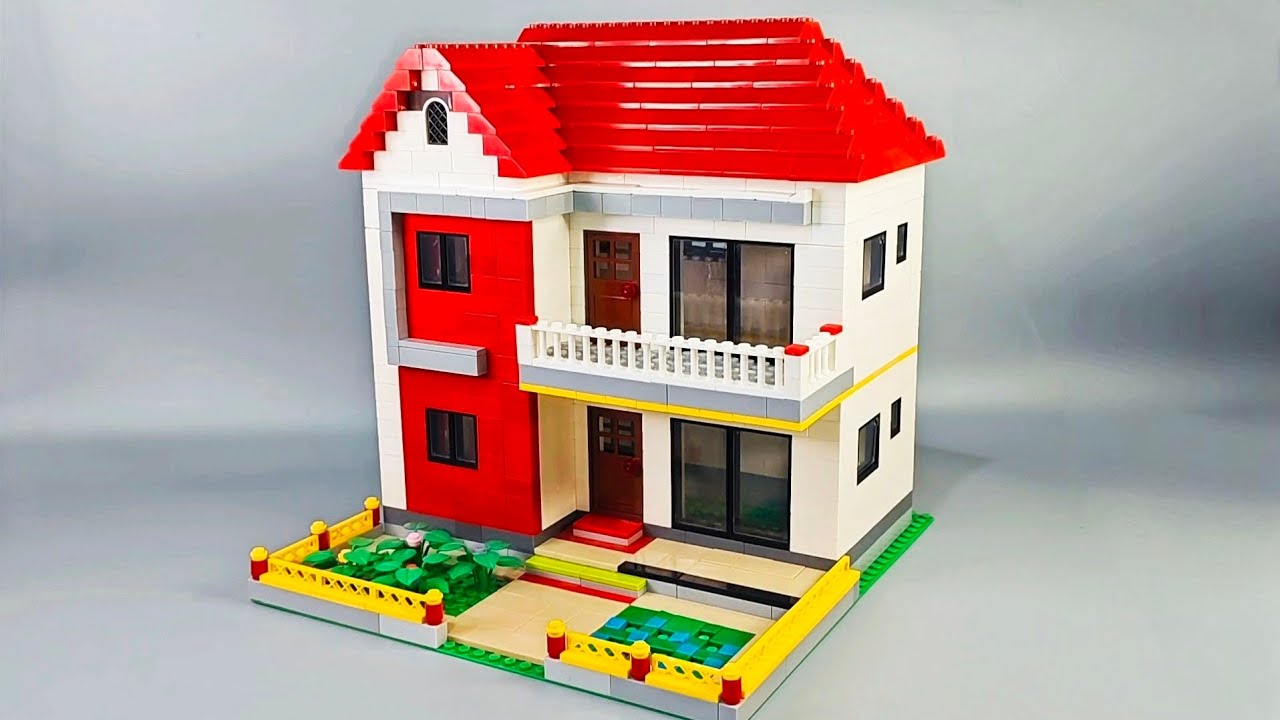 How To Build a LEGO Modern Luxurious House MOC 🏠| Building Blocks Instructions | Diy #lego #legomoc