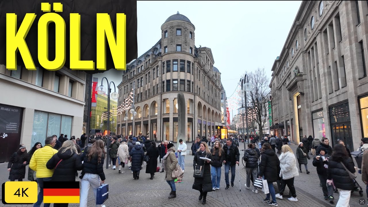 A 4K Walking Tour of Cologne's Iconic Cathedral 🕍🇩🇪 / koln germany walking tour