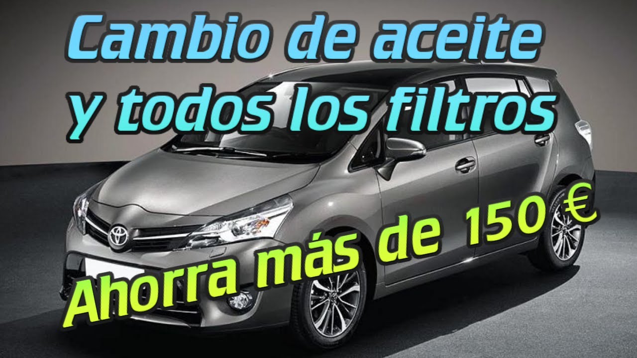 Cambio de aceite y filtros de un  toyota verso 115D