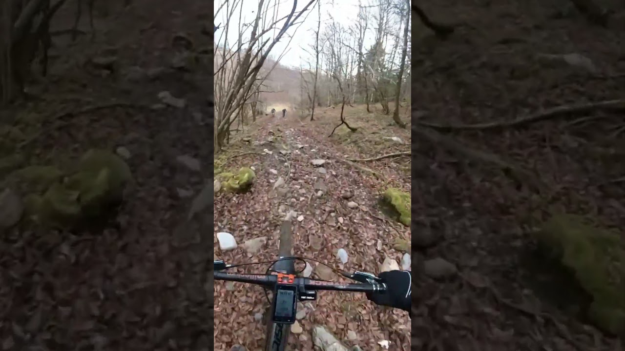 Premi&egrave;re grosse chute de l'ann&eacute;e...chute dans les cailloux 😰 #chute # fall #vtt #shortvideo