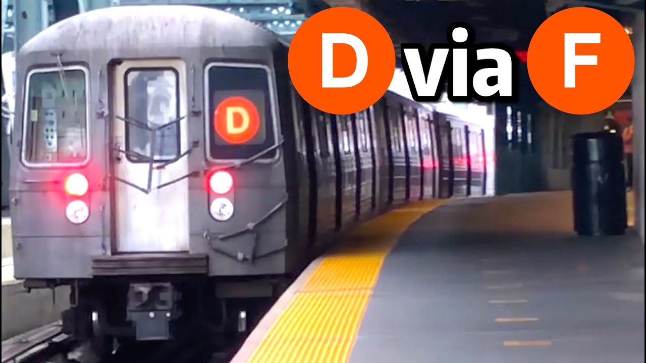 ⁴ᴷ⁶⁰ D Trains Running on the F Line to/from Church Avenue