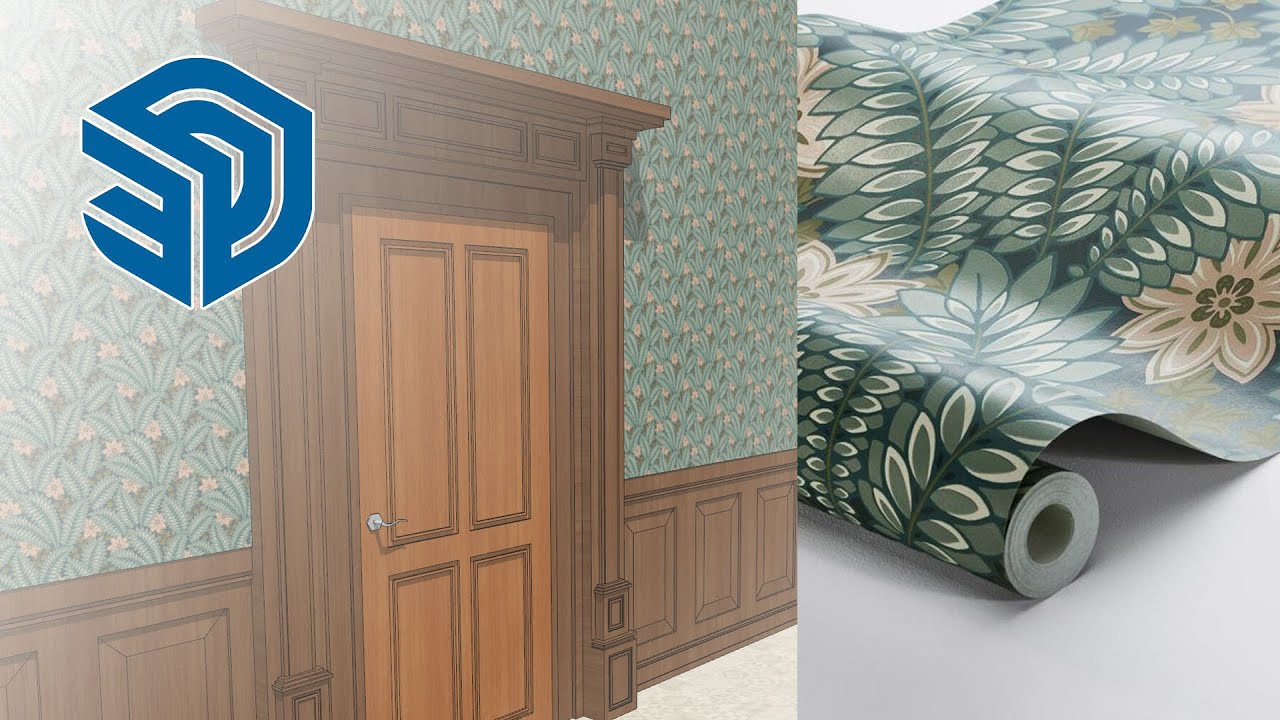 Adding real life wallpapers to your SketchUp Model