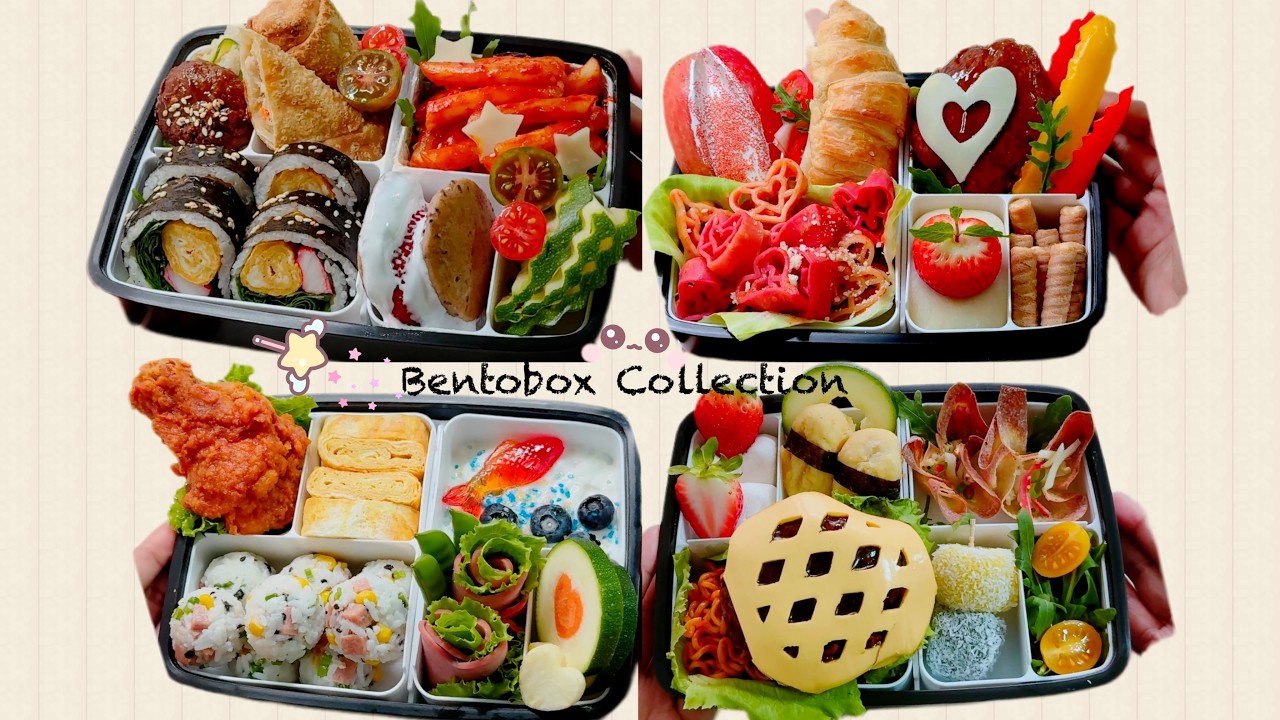 ASMR Bentobox Collection | Lunchbox Ideas (Ep. 2) #asmrvideo