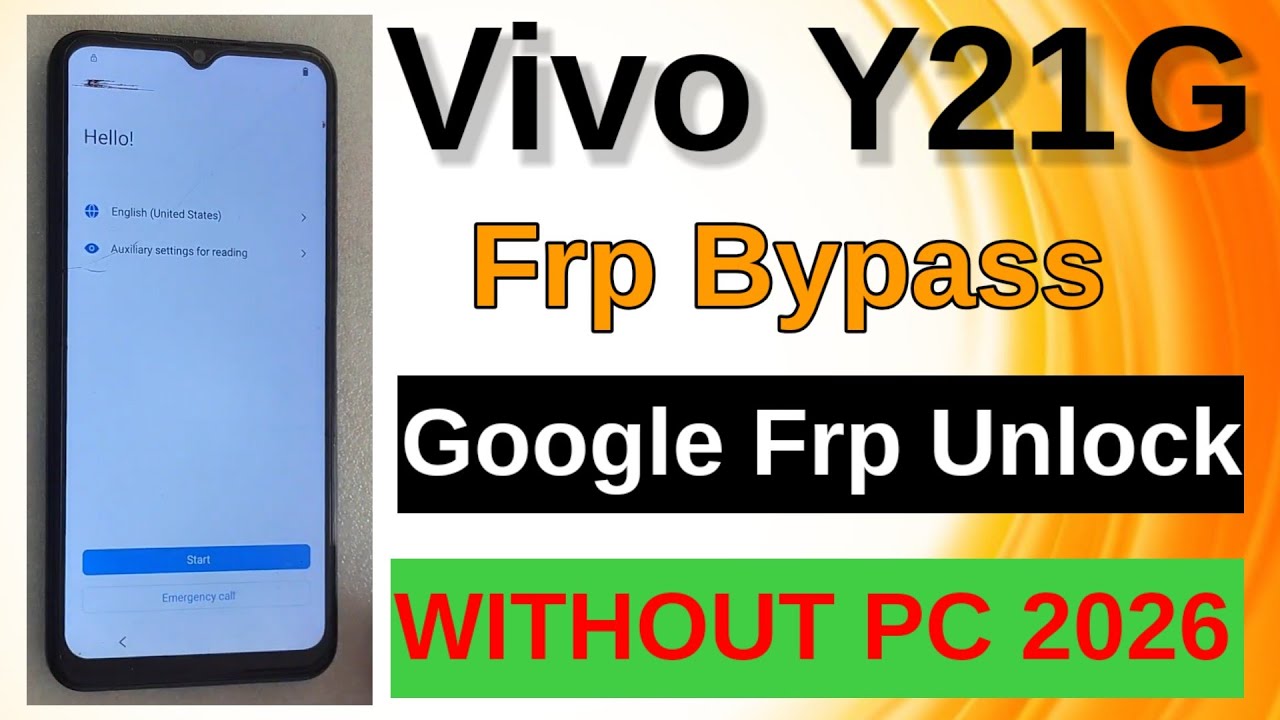 Vivo Y21G (V2152) Google Frp Unlock Android 13 /14 WITHOUT PC 2026 easy method