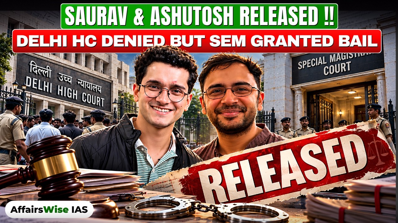 Jantar Mantar Protest Case: Saurav Das & Ashutosh Ranka Released After 7 Days @affairswiseias