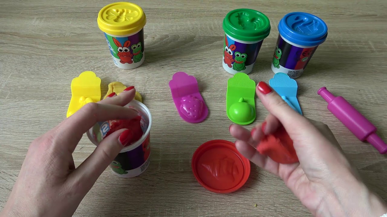 Kolory i figury z plasteliną