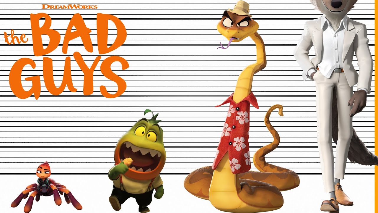 The Bad Guys Size Comparison | Character Heights