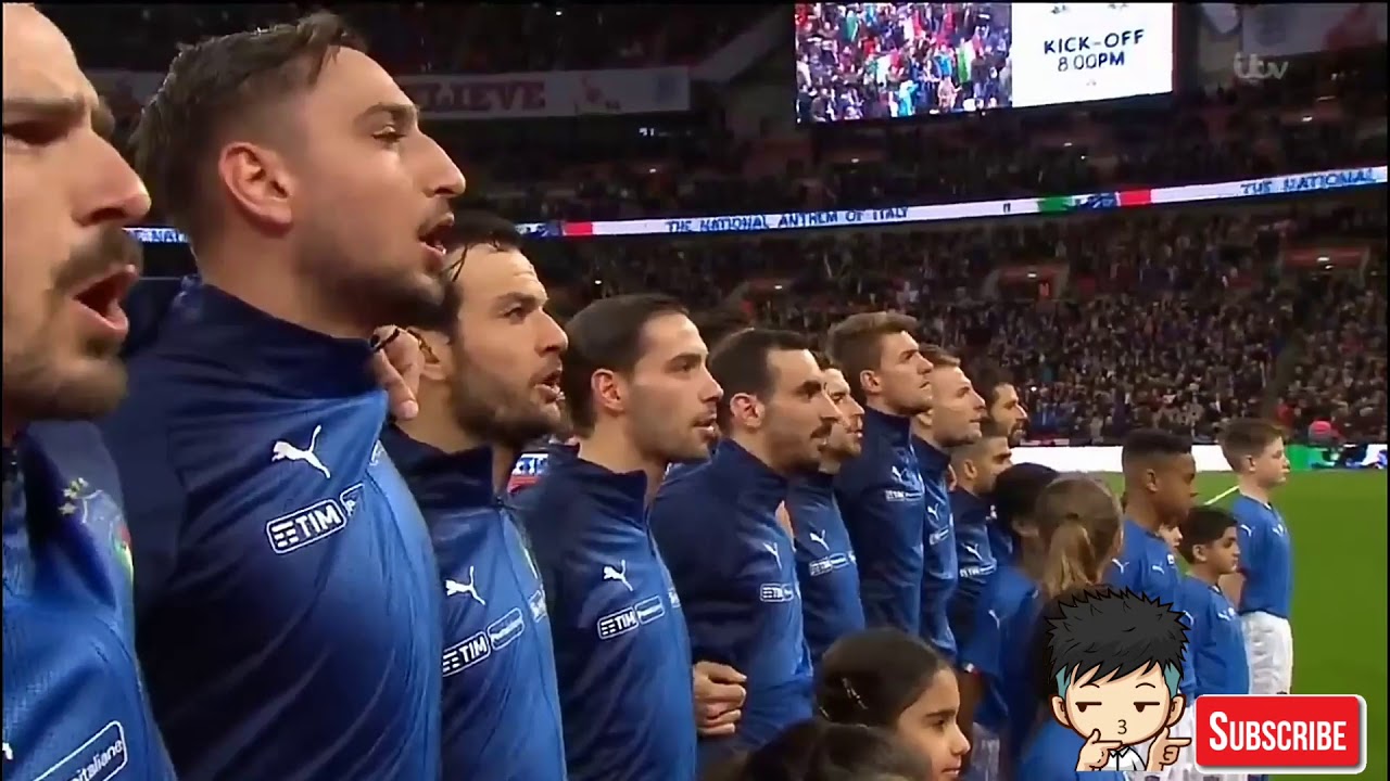 England vs Italy National Anthem
