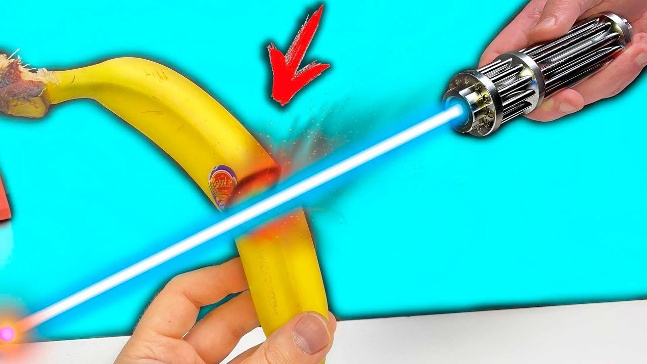 Eksperimen: Bisakah laser baru saya yang kuat memotong pisang??