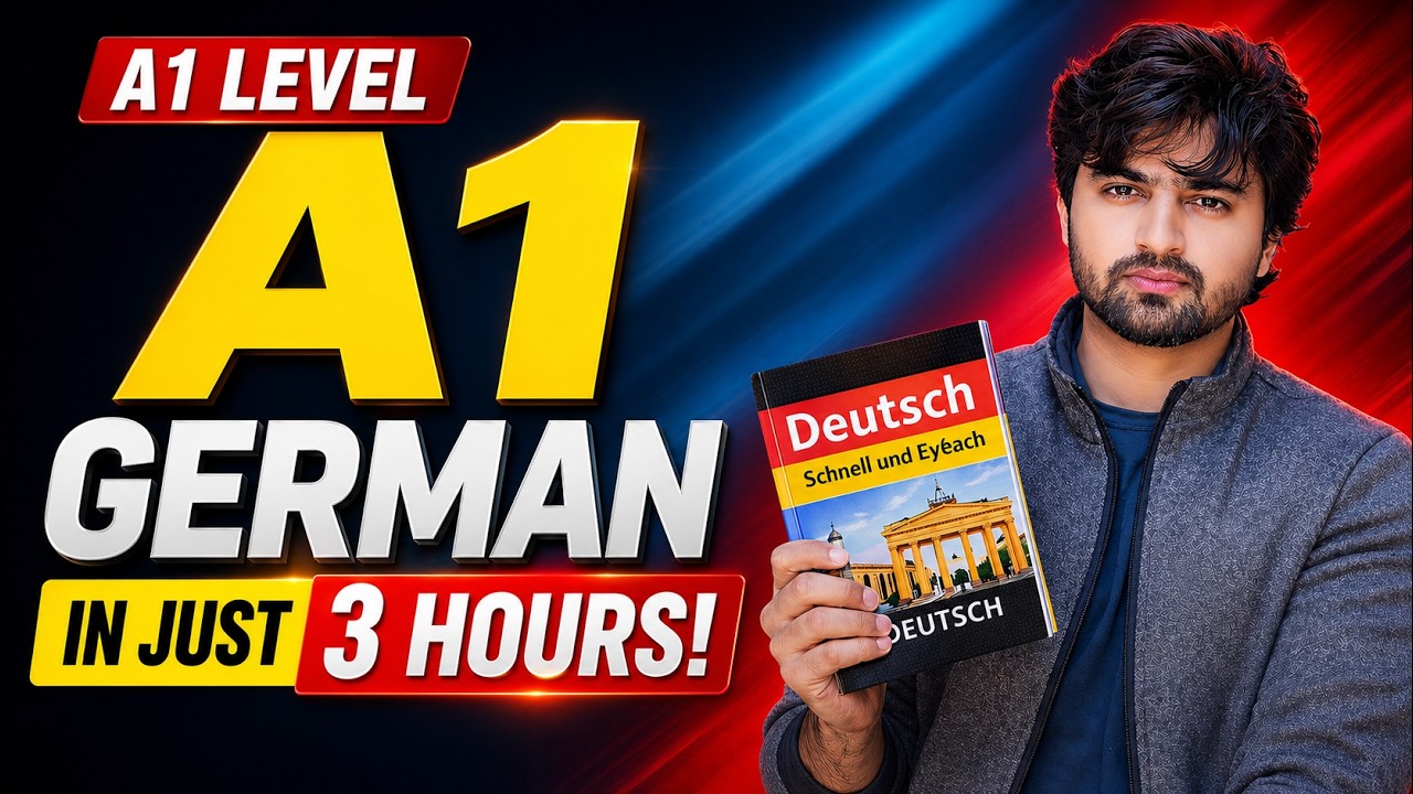 Learn German A1 in 3 Hours – Complete Step-by-Step Guide for Absolute Beginners