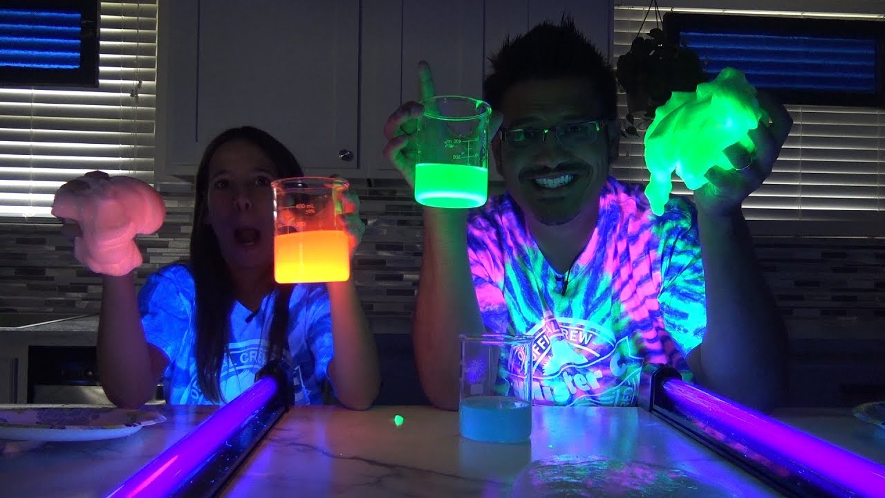 How to make DIY Glow in the Dark (Fluorescent) Slime | Mister C
