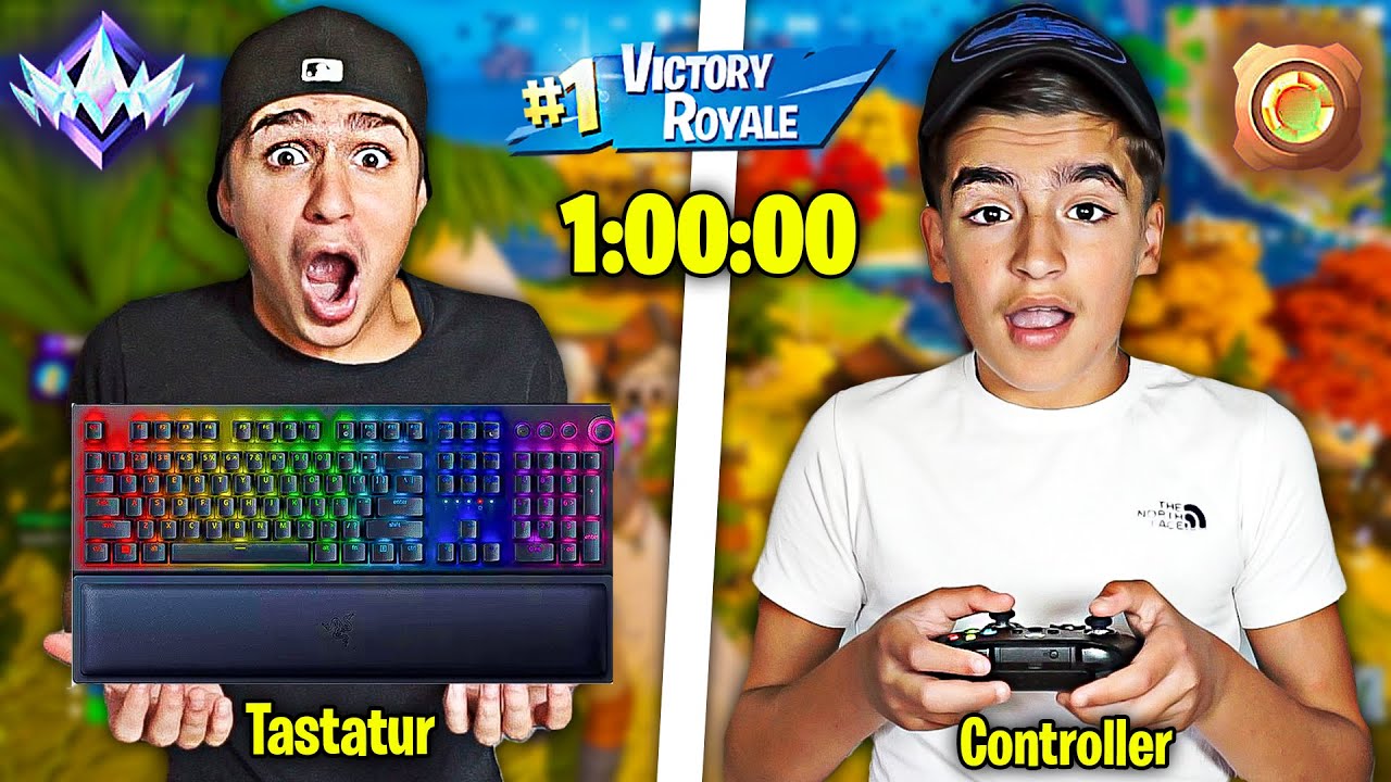 CONTROLLER vs KEYBOARD - Wer schafft mehr Ranks in 1H?