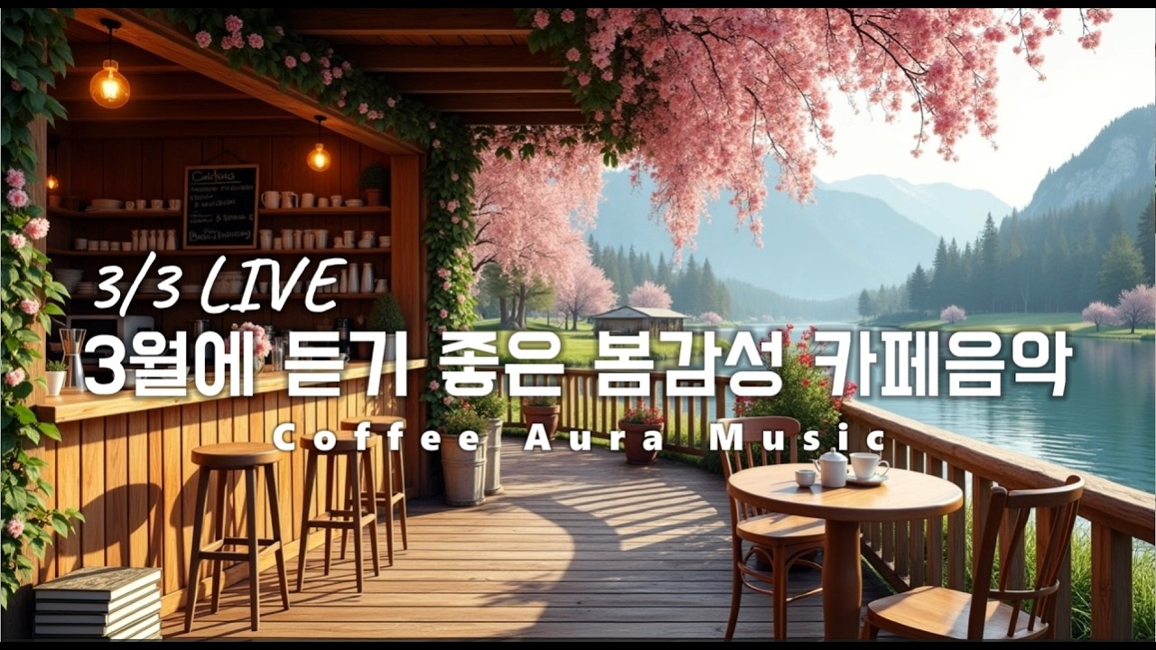 ☕ 카페음악 LIVE 🌱3월 봄이오는  감성 팝송☀️아침에 듣기 좋은 카페 음악 플레이리스트 ✨  카페에서 듣기 좋은 음악, 마음이 편안해지는 Playlist🎧3/3 LIVE