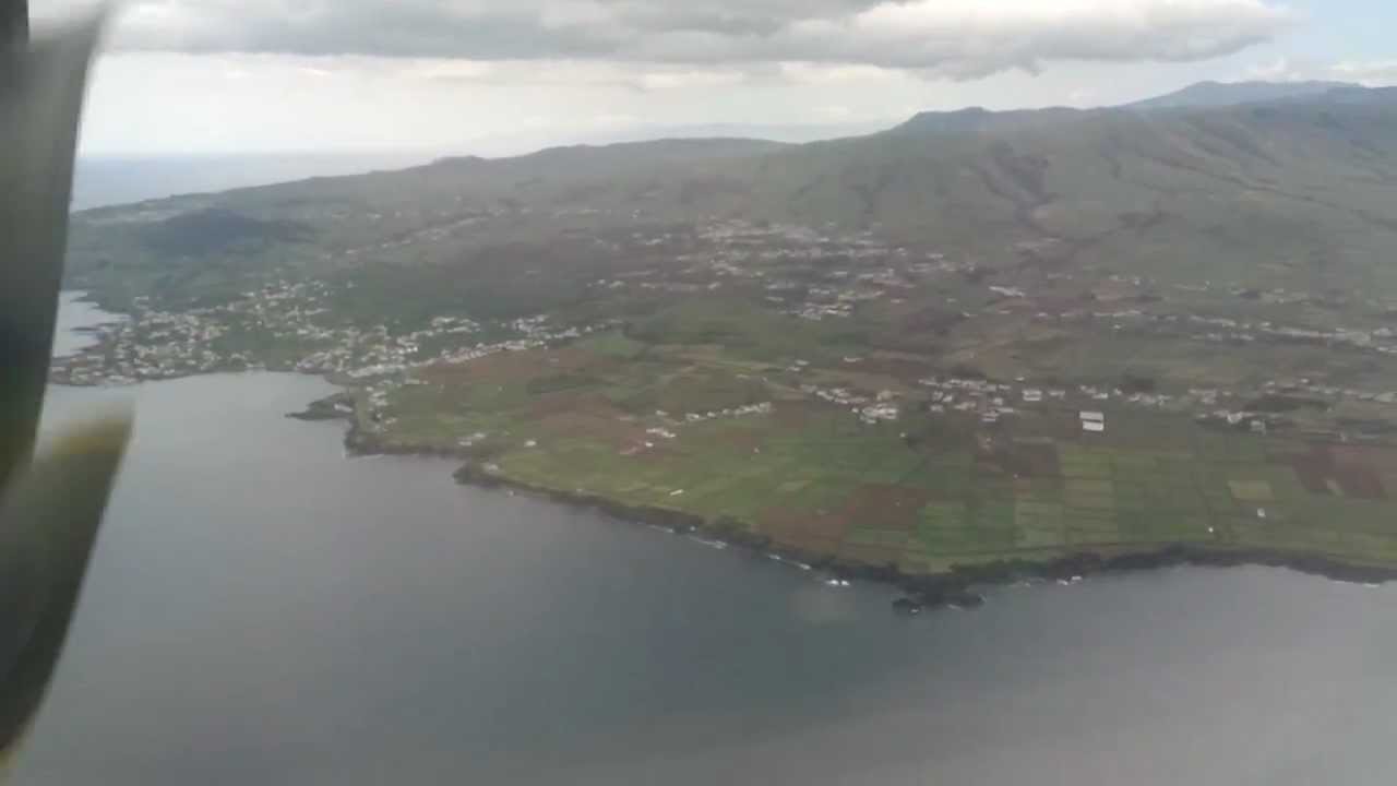 Landing at Lajes Airport, Terceira, Azores Islands