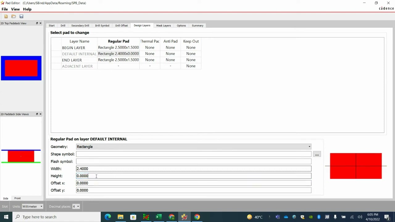 Allegro. How to Create Slot pad in Allegro. Slot Pad Creation in Allegro