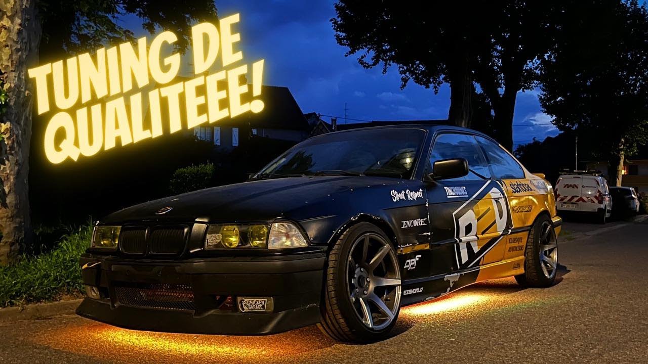 J'INSTALLE DES N&Eacute;ONS SOUS MA E36 !!