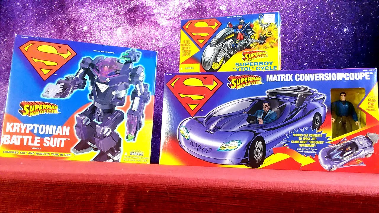 The VEHICLES of Kenner's Superman MAN OF STEEL Unboxing Showcase
