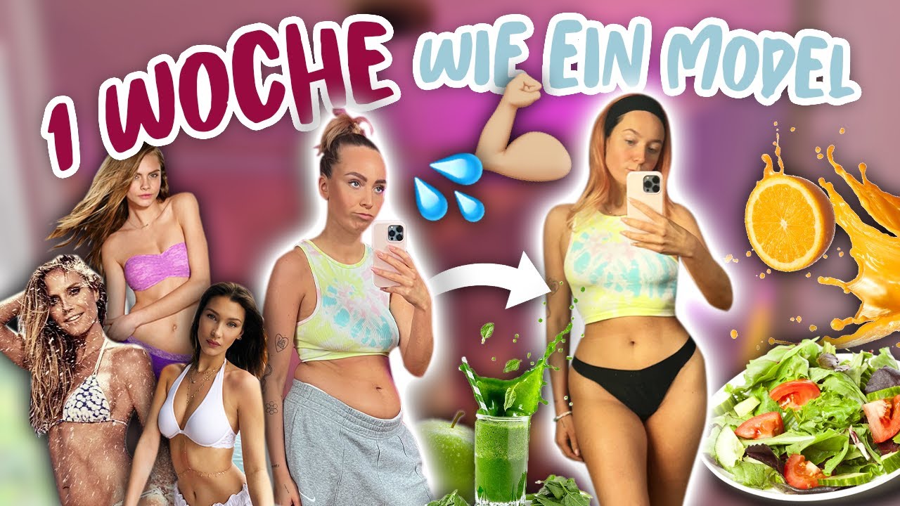 1 WOCHE trainieren und essen wie VICTORIA SECRET MODELS! *Heidi Klum FY* 💪🏼😩| CARAMELLA