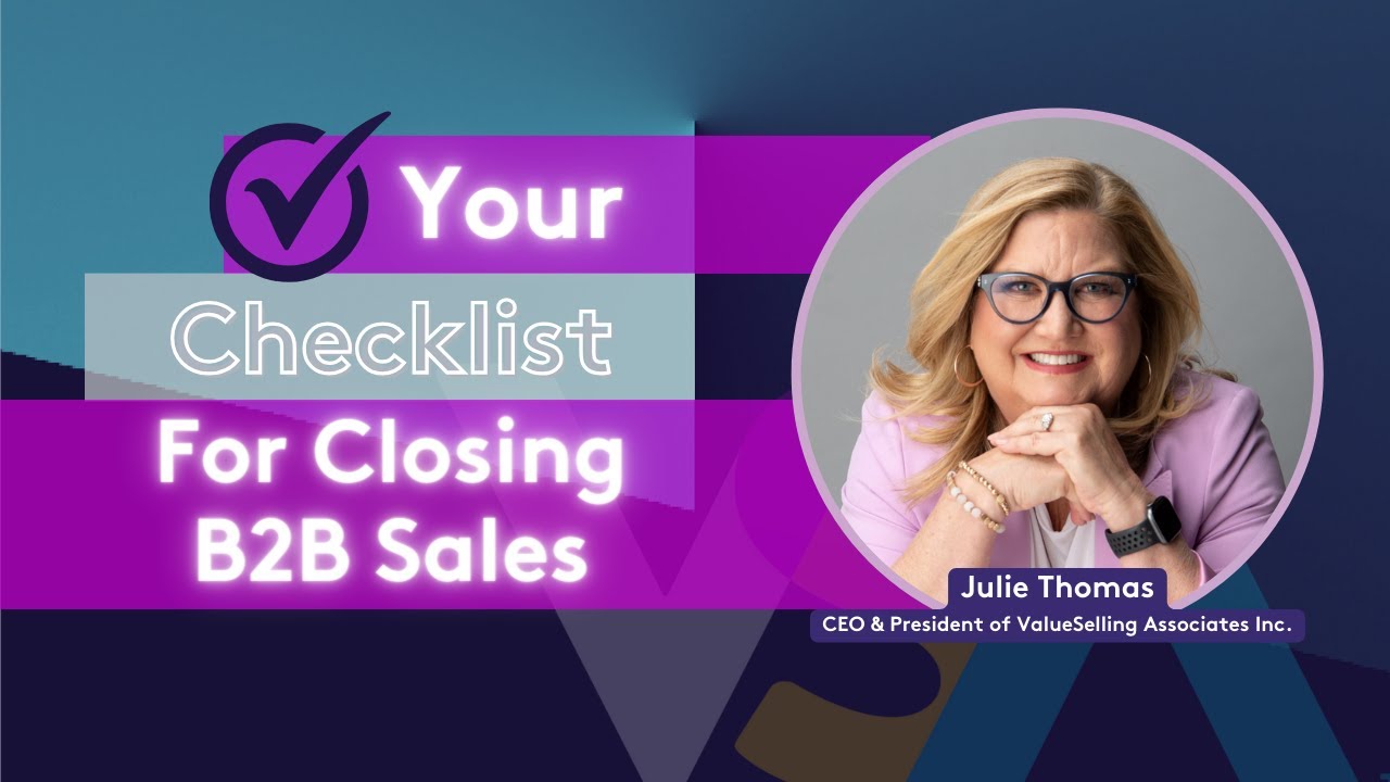 Your Checklist for Closing B2B Sales