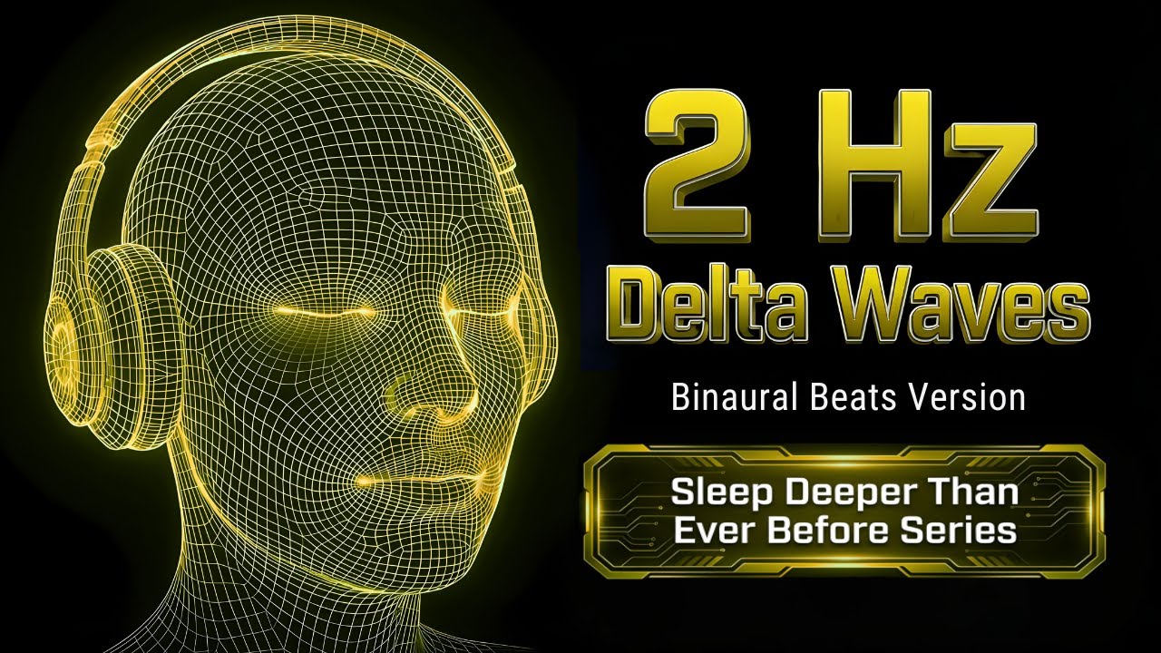 2 Hz Delta Waves Binaural Beats | Sleep Deeper Than Ever Before Series (Black Screen)