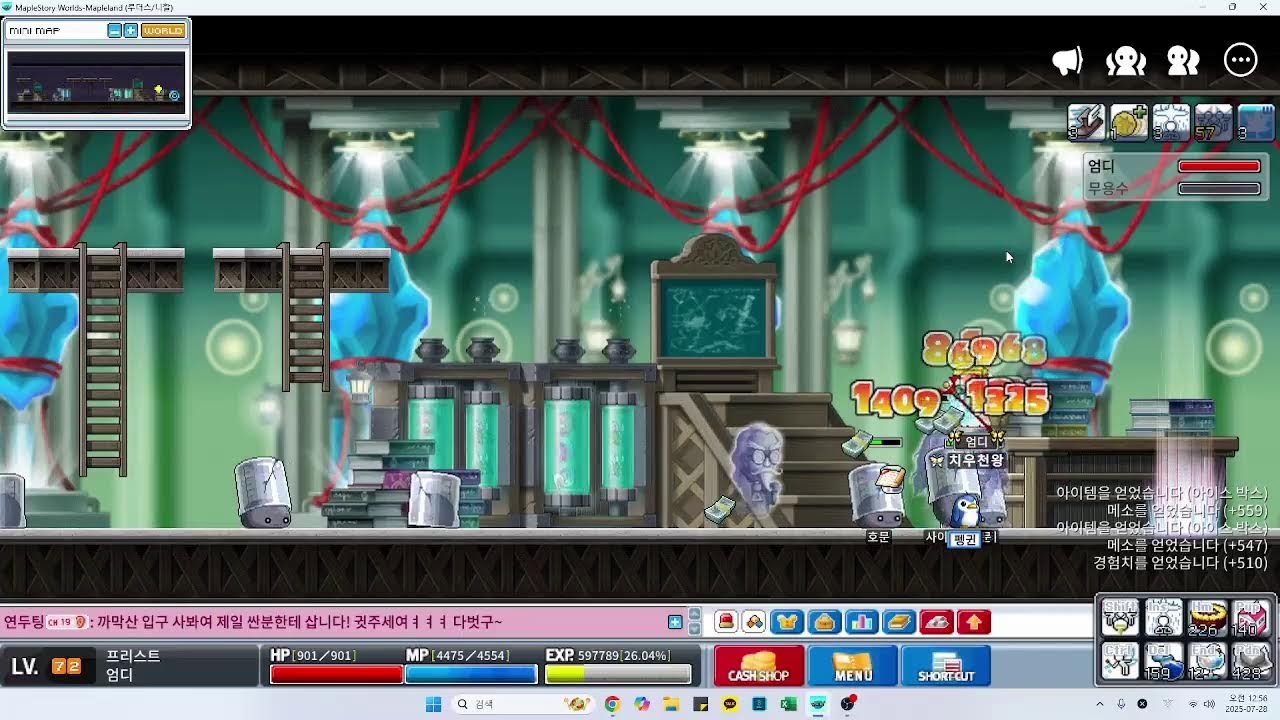 OldSchoolMapleStory Magatia grinding 72Priest