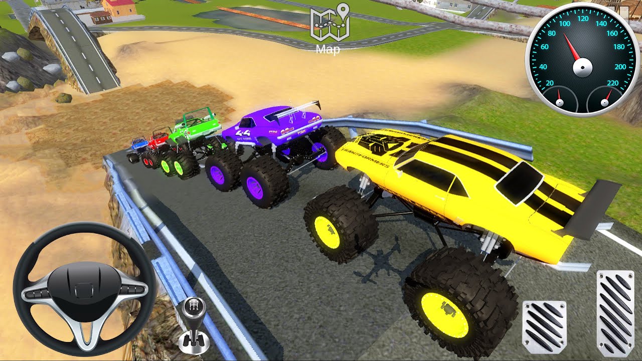 Juegos De Carros - Offroad Monster Trucks 4x4 Driving | Dirt Cars Racing - Android, IOS Gameplay FHD