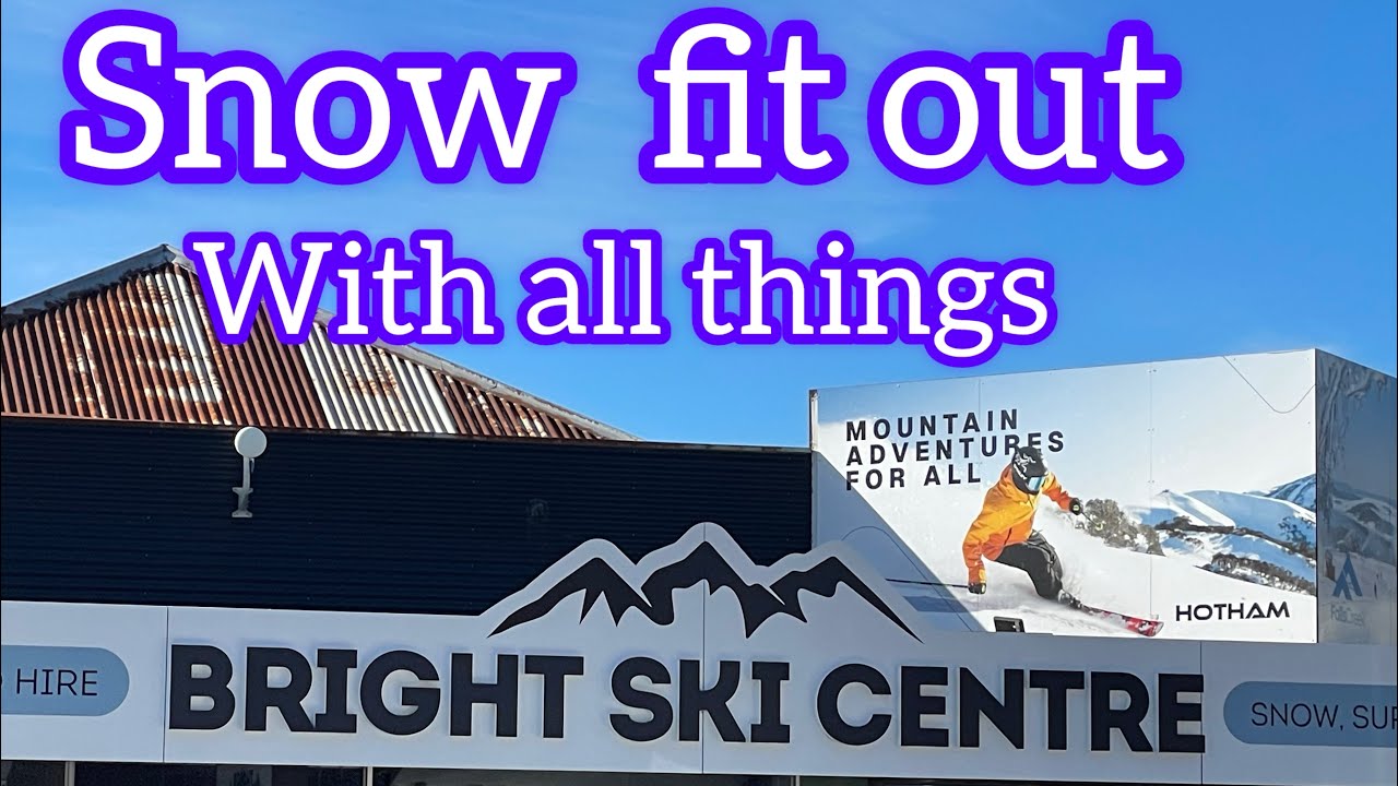 Setting up for snowboarding ￼