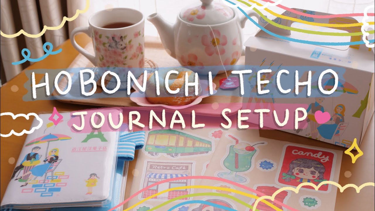 How I Setup My Journal (Pastel Kawaii & Cafe Theme 🍰 ) | Hobonichi Techo 2022 | Rainbowholic