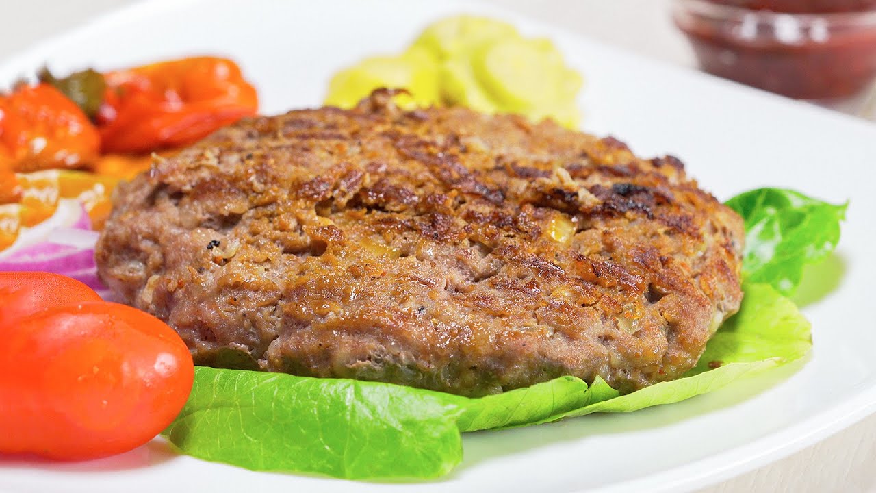Сербская ПЛЕСКАВИЦА - большая отбивная из мясного фарша на гриле. Рецепт от Всегда Вкусно!