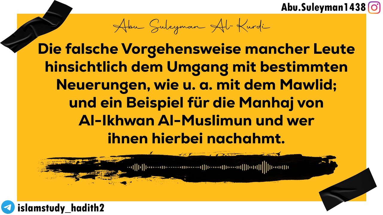 Die falsche Vorgehensweise mancher Leute hinsichtlich dem Umgang mit bestimmten Neuerungen.