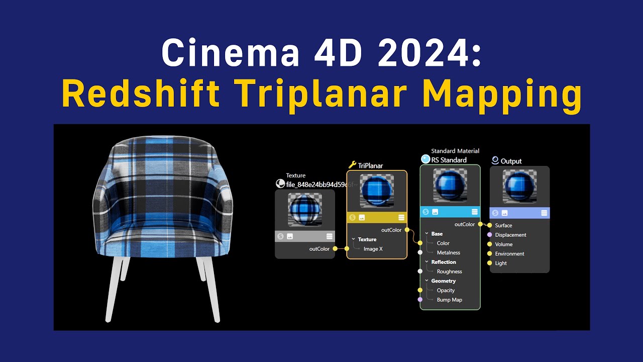 Cinema 4D: Redshift Triplanar Mapping