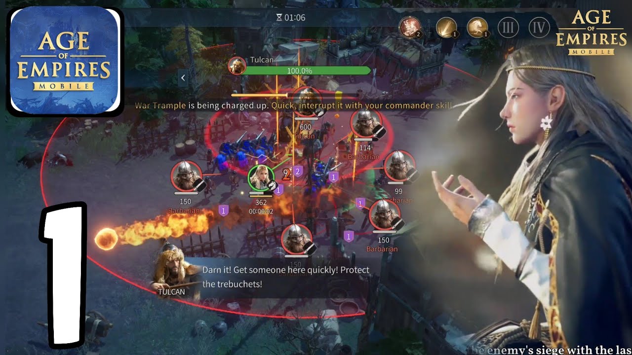 Age of Empires mobile - Tutorial Gameplay Walkthrough part 1 [Android iOS]