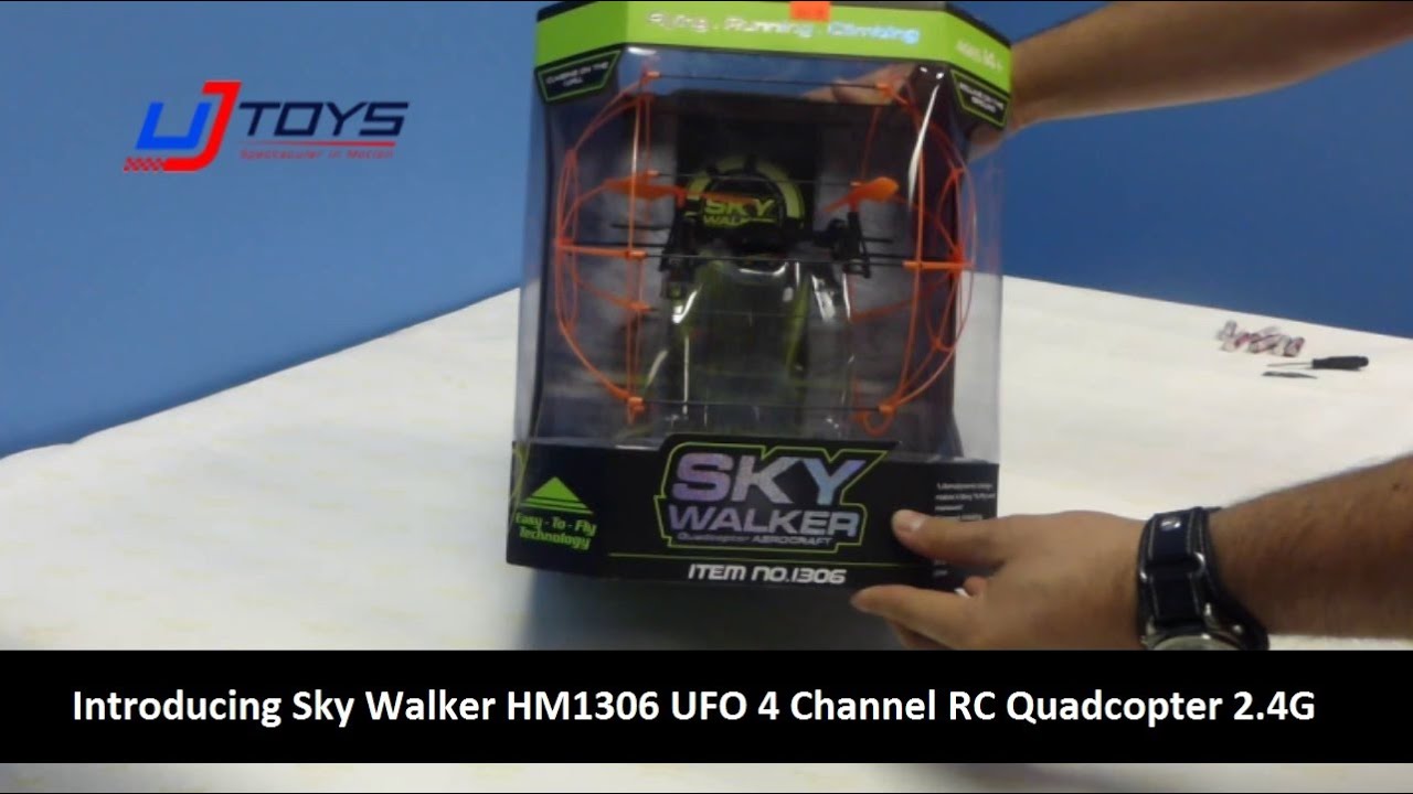 UJToys Introducing Sky Walker HM1306 UFO 4 Channel RC Quadcopter 2.4G