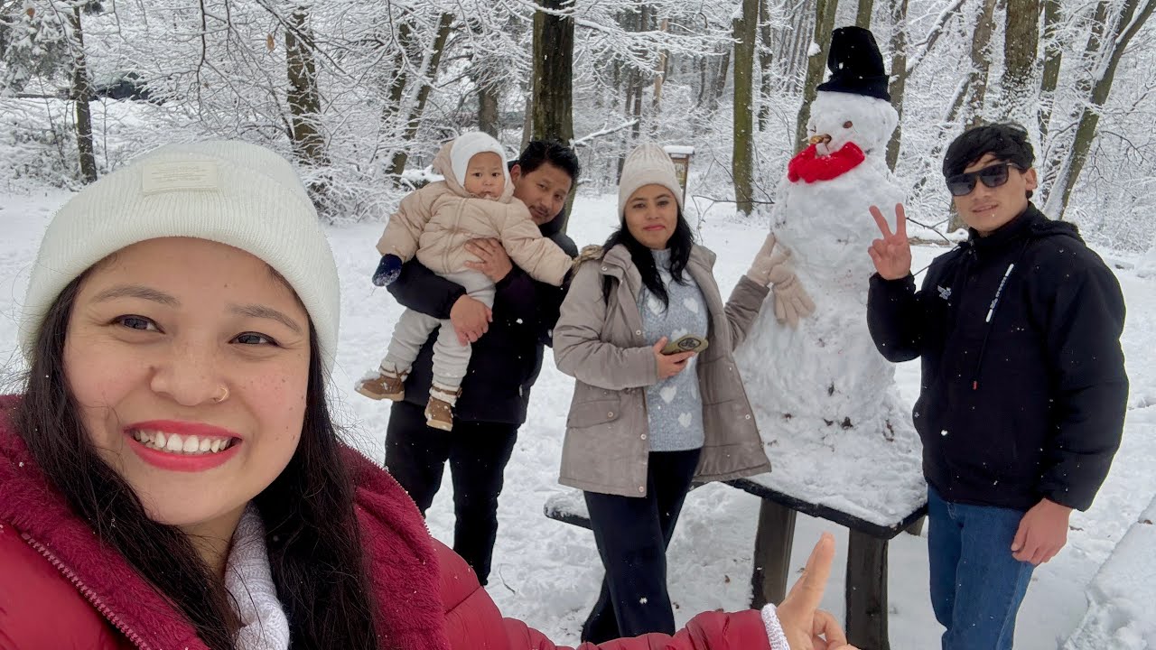 Snow Time❄️☃️|| Wonderful Day🤗|| Lots Of Fun Together 🥰🇷🇸🇳🇵