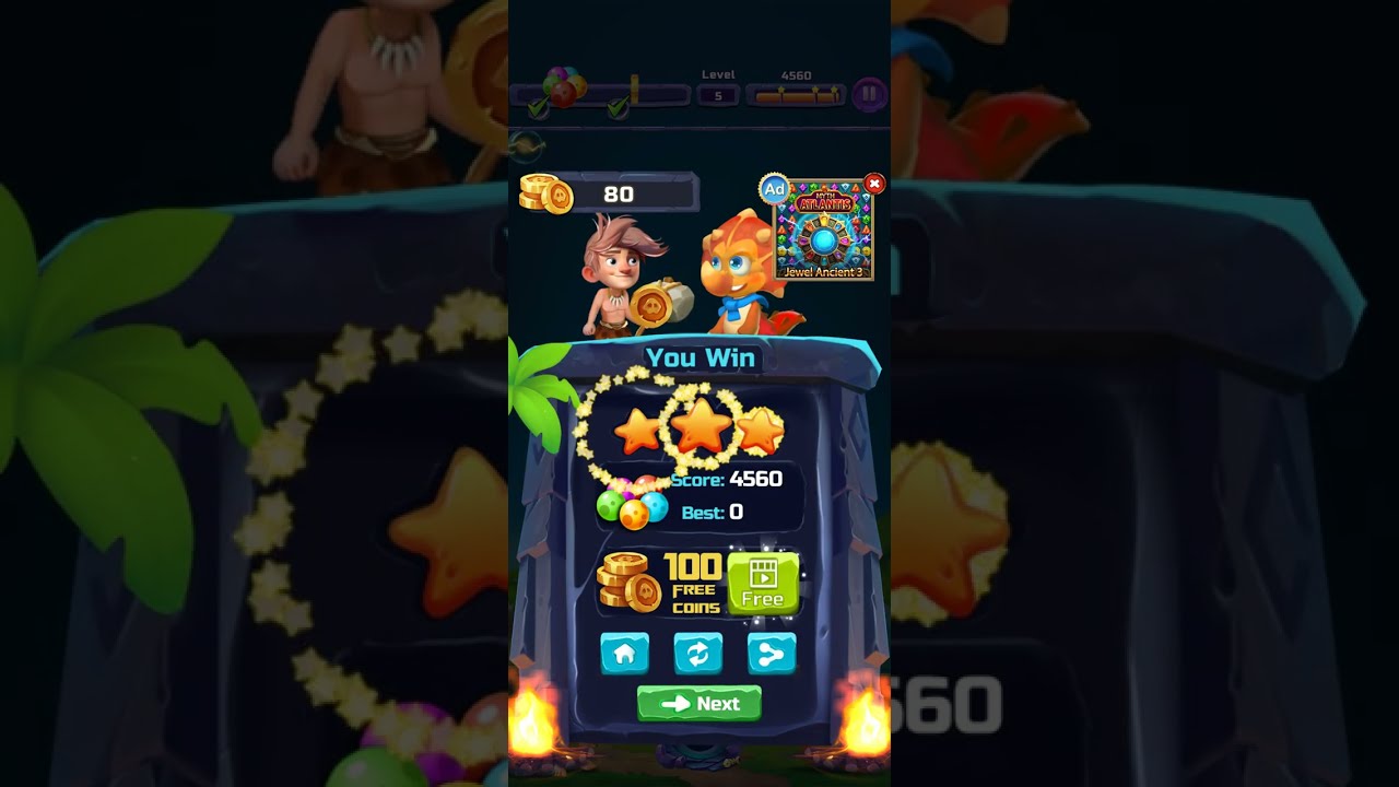 Bubble dino prehistoric game