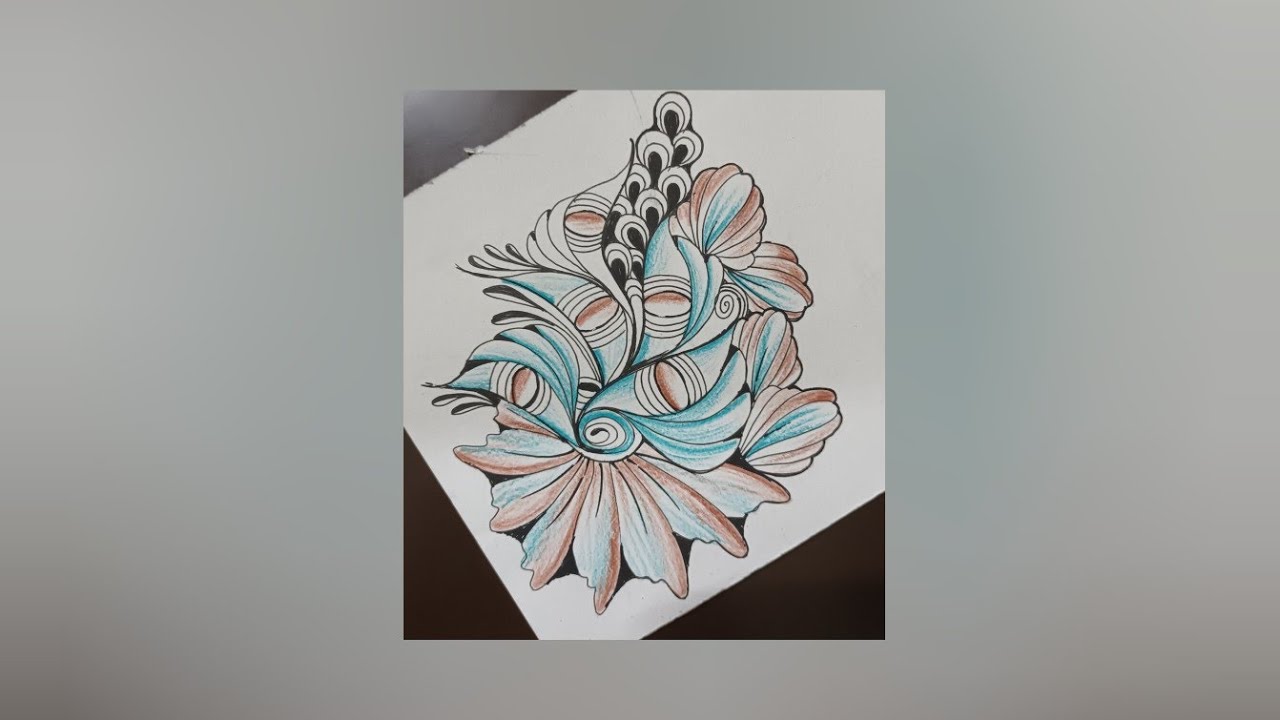 Easy and beautiful Zentangle art || mandala art #art #zenart #zentangle #mandala 
