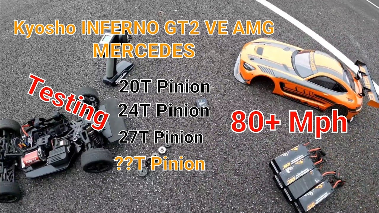 Kyosho INFERNO GT2 MERCEDES AMG What Optional Gear Gets You 80+ MPH??