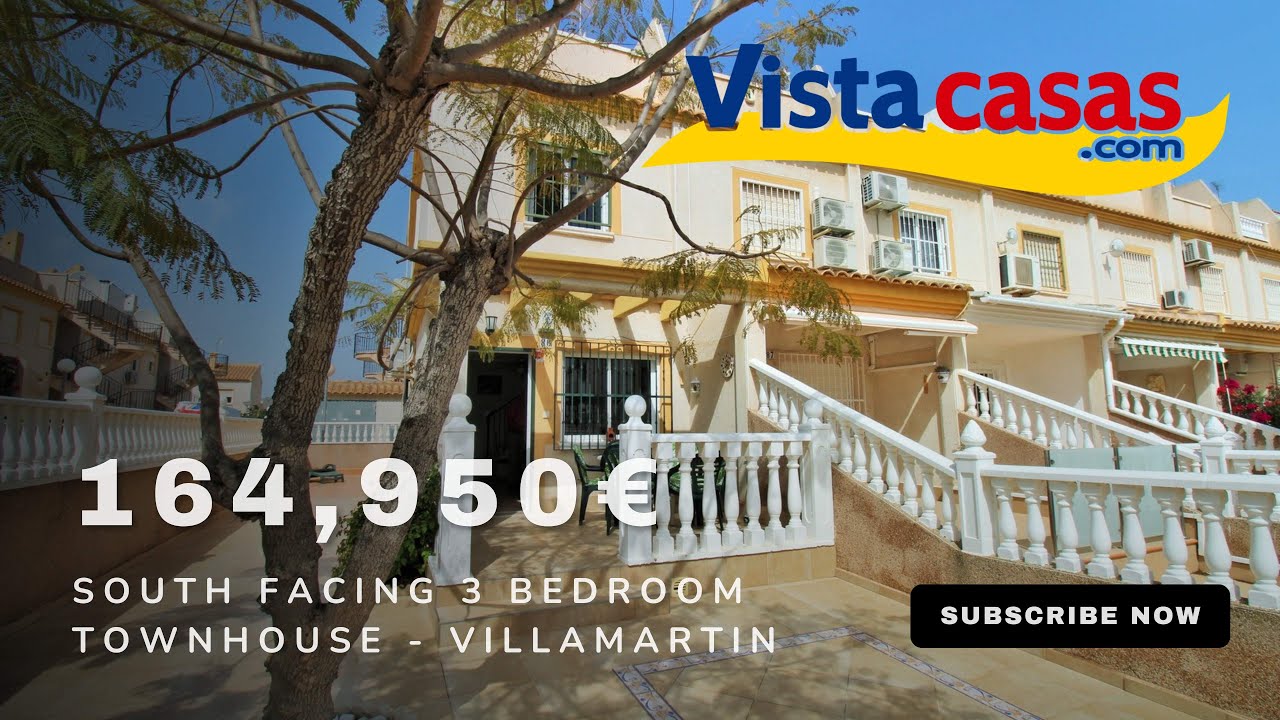 South Facing 3-Bed Townhouse for Sale in Villamartin | 164,950€ | Prime Location & Pool!