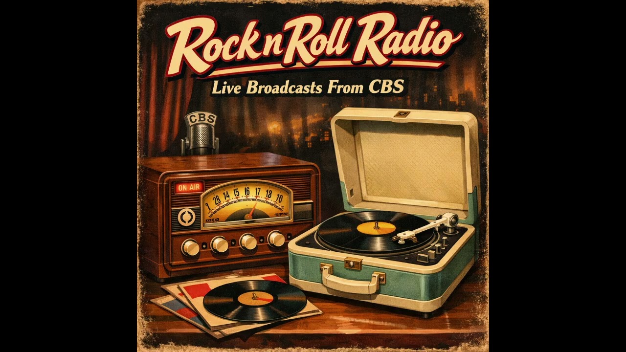 Vinyl Record - Rock N Roll Radio CBS Live Broadcasts Sides A and B
