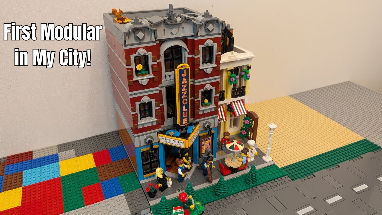 LEGO Jazz Club Build & City Placement! First Modular in My Shelf City