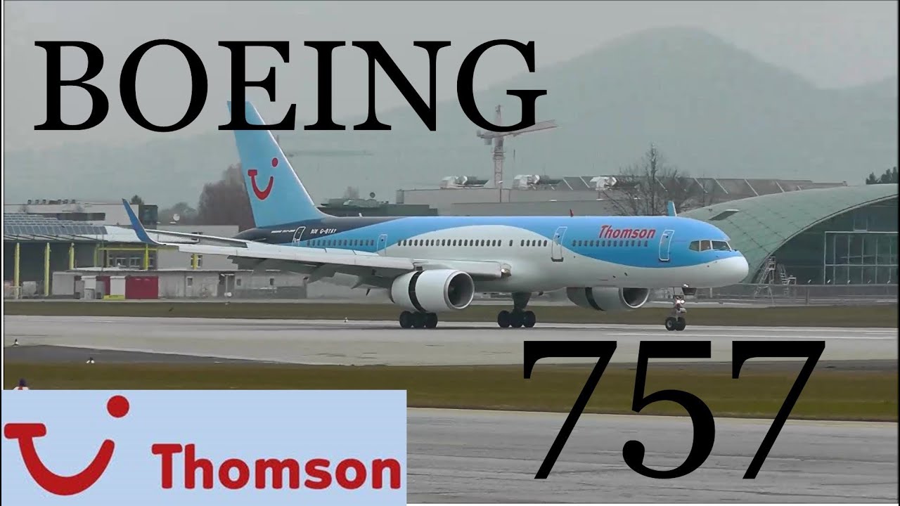 Thomson Airways Dreamliner-CS Boeing 757-200 landing in Salzburg