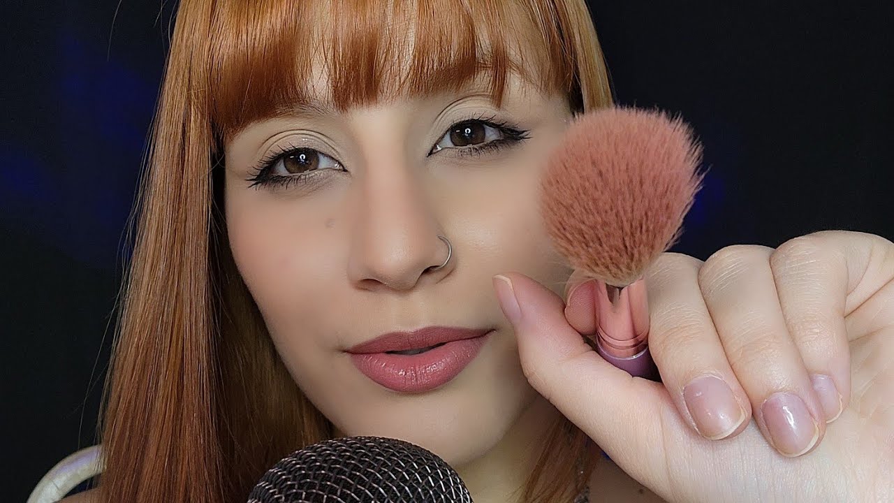 ASMR - Sons de Boca Lento e molhado + Pincel na tela
